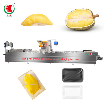 Máquina de embalagem de termoformação para polpas durian